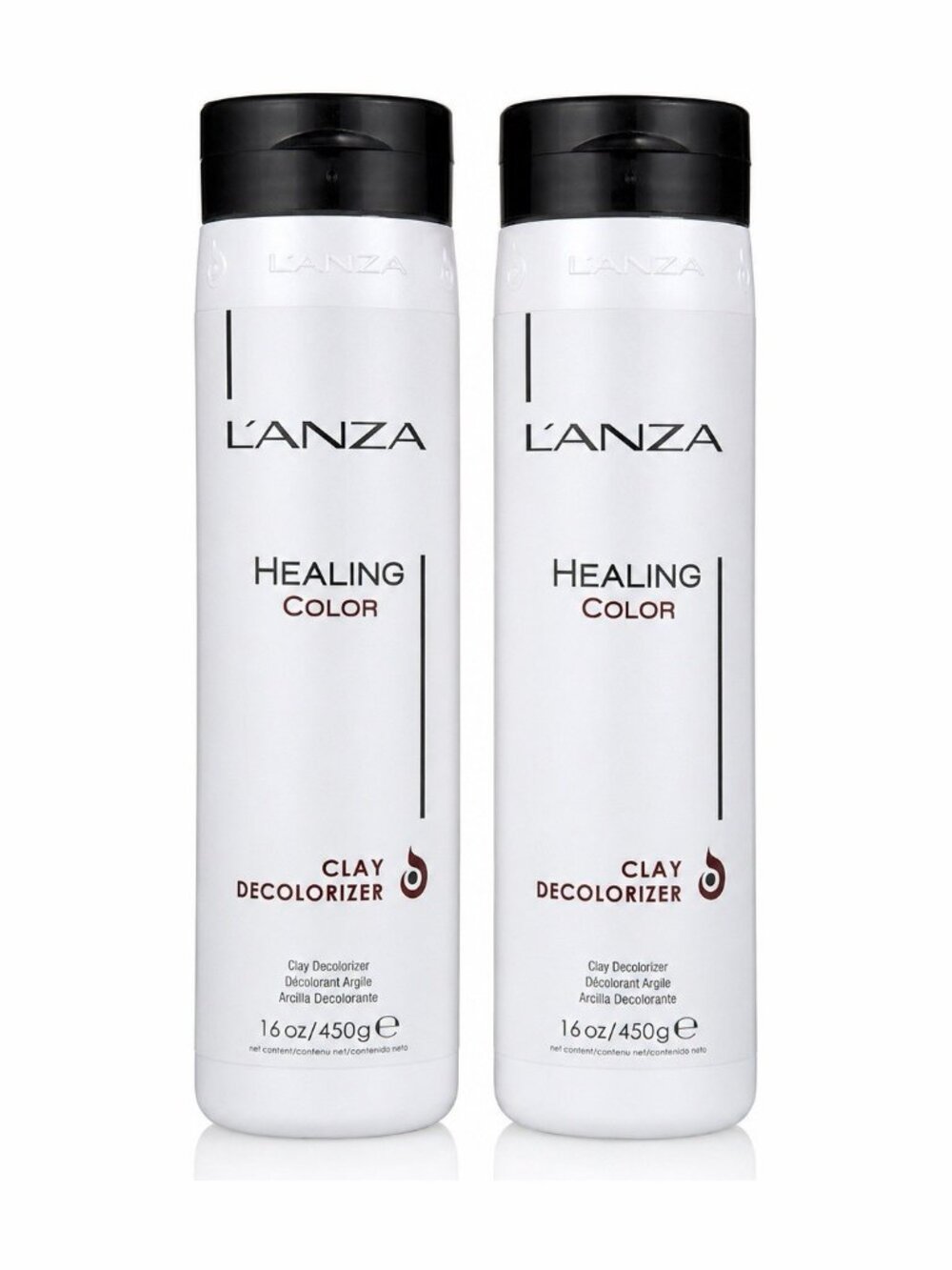 L’ANZA Healing Color Clay Decolorizer 16 oz 450g Hair Lightener 2 Pack NEW
